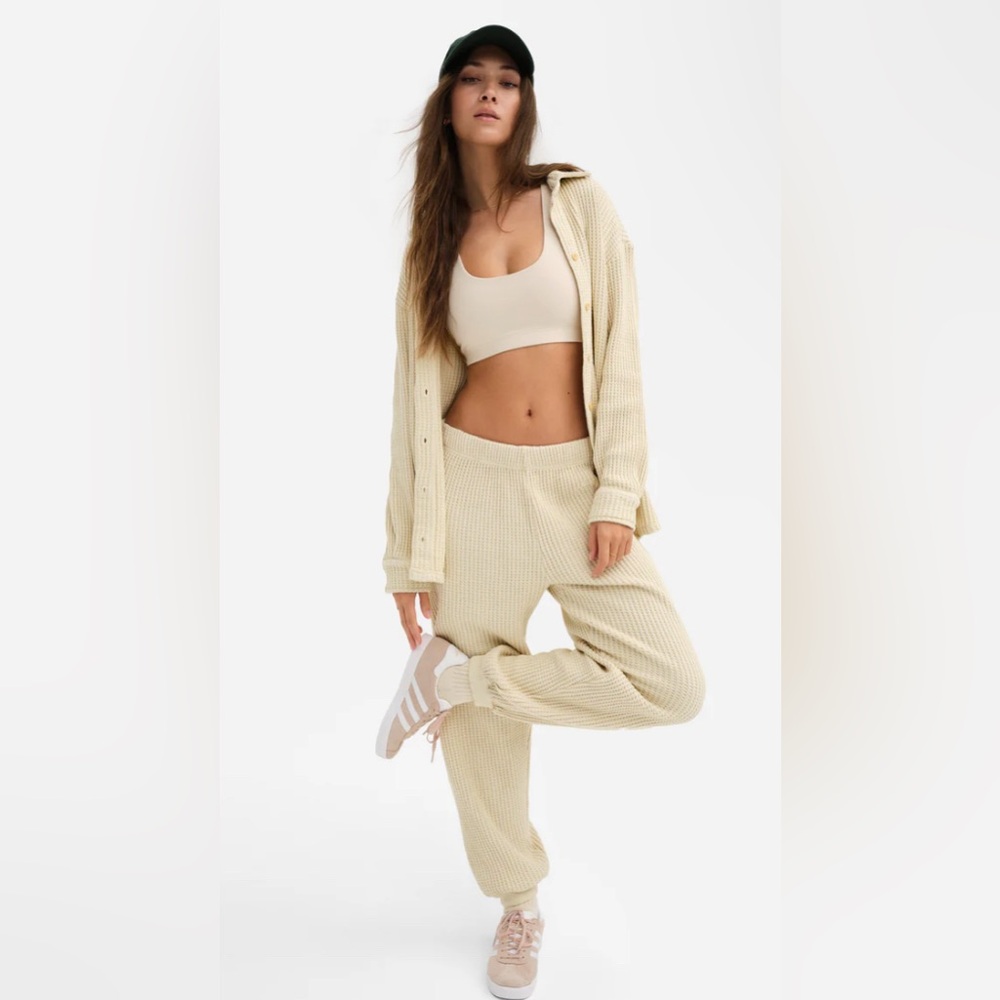NWT MATE the Label Waffle Knit Relaxed Joggers